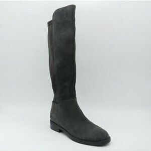 Blondo Dark Grey Knee High Suede Boots
